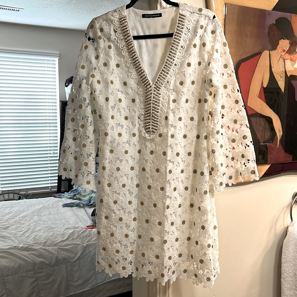 Boston proper crochet dress